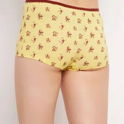clovia Printed Boyshorts with Elasticated Waist image 4