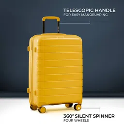 nasher miles Vienna Hardside Luggage with Number Lock- M image 4