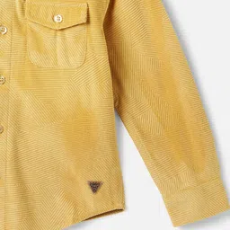 blue giraffe Boys Ribbed Regular Fit Shirt image 4