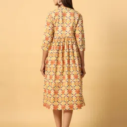 crafiqa Women Floral Print Fit & Flare Dress image 4