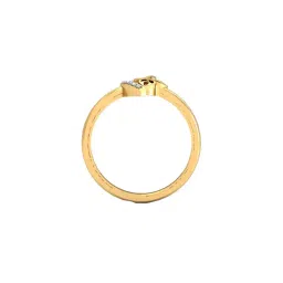 avsar Women Yellow Gold Solitaire Ring image 4