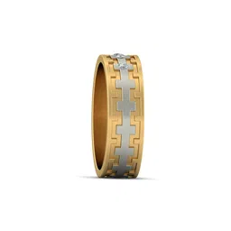 avsar Women Yellow Gold Diamond Tejal Band Ring image 4