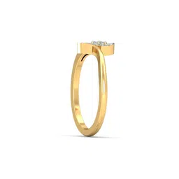 avsar Women Yellow Gold Stone-Studded Ring image 4