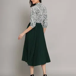 zwerlon x ag Women Printed A-Line Dress image 4