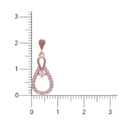 giva 925 Sterling Silver Rose Gold Drizzle Drop Earrings image 4