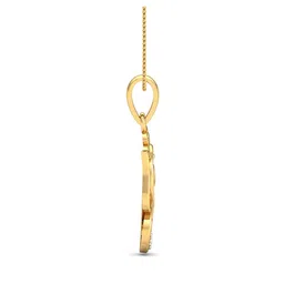kuberbox Yellow Gold Lord Ganapathi Pendant image 4