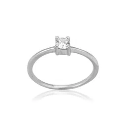 carlton london 925 Sterling Silver Rhodium-Plated Finger Ring S125662R/2 image 4