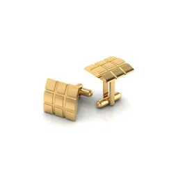 iski uski 925 Sterling Silver Gold-Plated Aarav Cufflinks image 4