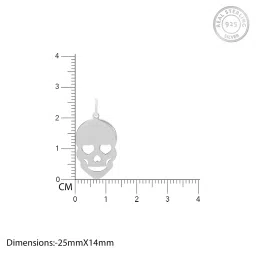 giva 925 Sterling Silver Love Skull Pendant with Chain image 4