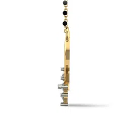 dishis Yellow Gold Diamond Studded Pendant image 4
