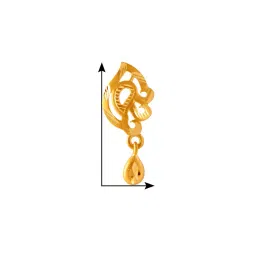 p.c. chandra jewellers Yellow Gold Drop Earrings image 4