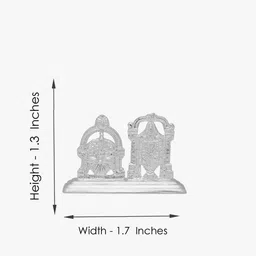 srijagdamba pearls dealer 800 Silver Goddess Narsima Swami Idol image 4