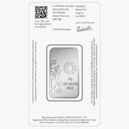 mmtc pamp 20G 999.9 Silver Banyan Tree Bar image 4
