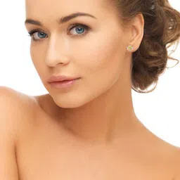 avsar Yellow Gold Diamond Stud Earrings image 4