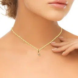 avsar Yellow Gold Diamond-Studded Jevika Pendant image 4