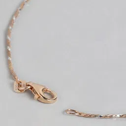 zavya Sterling Silver Rose Gold-Plated Anklets image 4