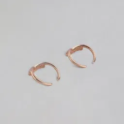zavya Crown Rose Gold Silver Toe Rings image 4
