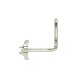 avsar White Gold Diamond-Studded Sakshi Nose Pin image 4