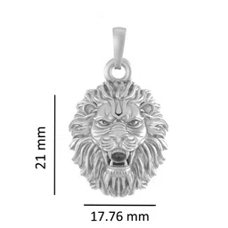akshat sapphire Sterling Silver Vishnu Narsimha Pendant with Chain image 4