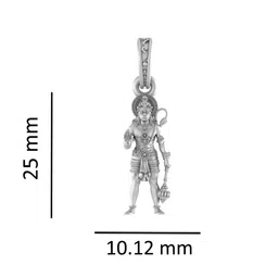 akshat sapphire Sterling Silver Goddess Swaminarayan Pendant with Chain image 4