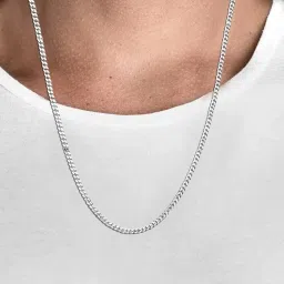 akshat sapphire Sterling Silver Om Pendant with Chain image 4