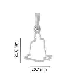 akshat sapphire Sterling Silver Swami Samarth Pendant with Chain image 4