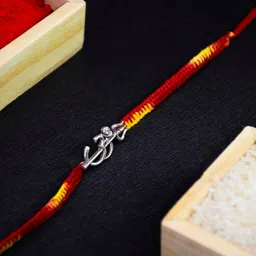 arte Sterling Silver Om Trishul Rakhi image 4