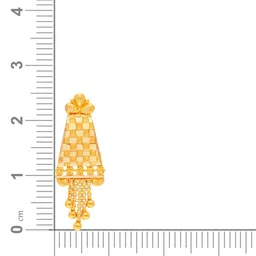 malabar gold & diamonds Yellow Gold Drop Earrings image 4