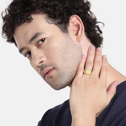 zavya Sterling Silver Gold-Plated Aura Ring image 4