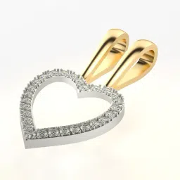 valanova Women Yellow Gold Lab Grown Diamond-Studded Pendant image 4