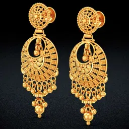joyalukkas Women Yellow Gold Drop Earrings image 4