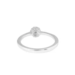 hiflyer jewels Women Sterling Silver Diamond-Studded Ring image 4
