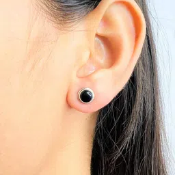 arte Women Sterling Silver Stone-Studded Stud Earrings image 4