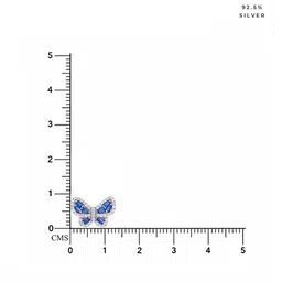 kai jewel Women Sterling Silver Cubic Zirconia-Studded Butterfly Stud Earrings image 4