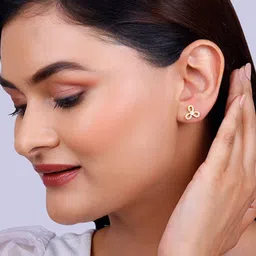 giva Women Golden Trifecta Earrings image 4