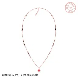 giva Women Sterling Silver Rose Gold-Plated Pendant image 4