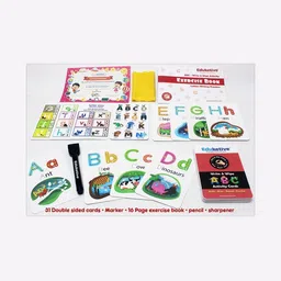 eduketive ABC Letters Write & Wipe Reusable Activity Set image 4