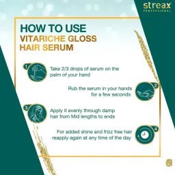 streax professional Vitarich Gloss Hair Serum image 4