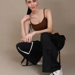 Shein Full Length Drawstring Waist Cargo Style Track Pants image 4