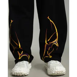 unicus apparel Men Graphic Print Flared Joggers image 4