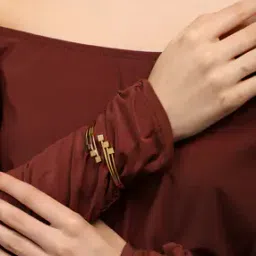 Shein Women Open Ended Geometric Shape Cuff Bracelet-picture-21