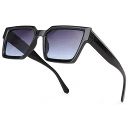 hashtag eyewear Men UV-Protected Wayfarers Sunglasses-Vibe-82714-S.BLK-BLU image 4
