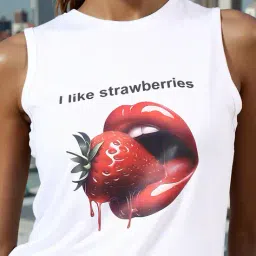 Shein Activewear Sleeveless Graphic Chest Print Relaxed Fit Crew Tshirt image 4