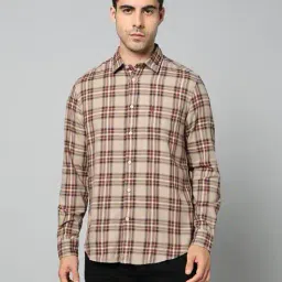 u.s. polo assn. Men Checked Regular Fit Shirt with Patch Pocket image 3