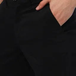 john players Men Flat-Front Slim Fit Trousers image 4