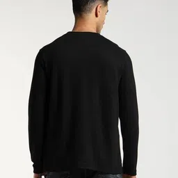 altheory by azorte Relaxed Fit T-Shirt with Jacquard Neck Rib image 4