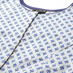 molcha by babita singh Women Micro Print Front-Open Blouse image 4