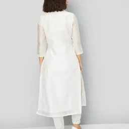 max Women Embroidered Straight Kurta image 4