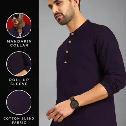 neonomad Men Slim Fit Short Kurta image 4