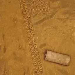 nyrika Women Embroidered 3-Piece Unstitched Dress Material image 4